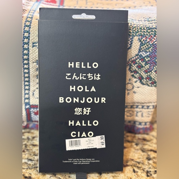 Still in box! Kate Spade- “We are happy to serve you” iPhone 15 phone case - Picture 2 of 2